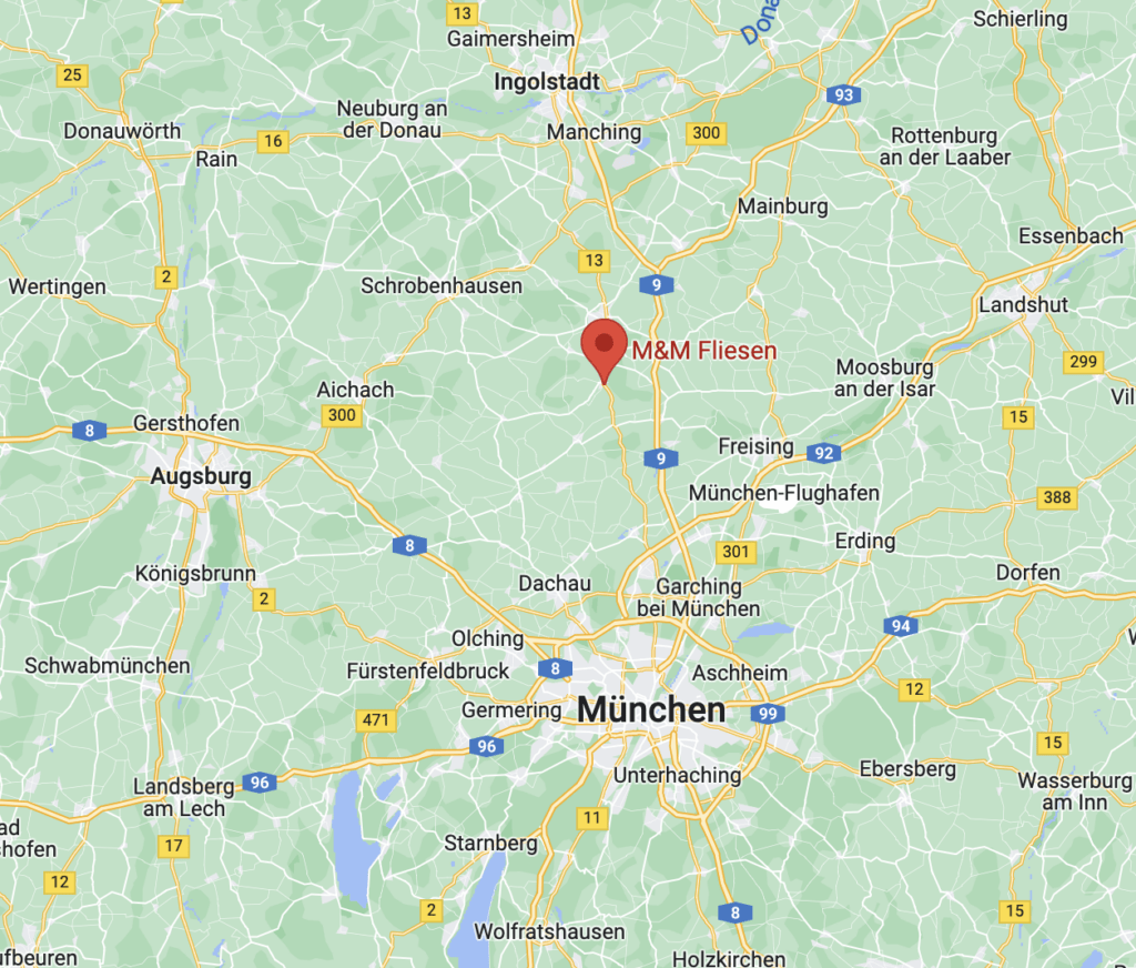 Karte Google Fliesen Pfaffenhofen